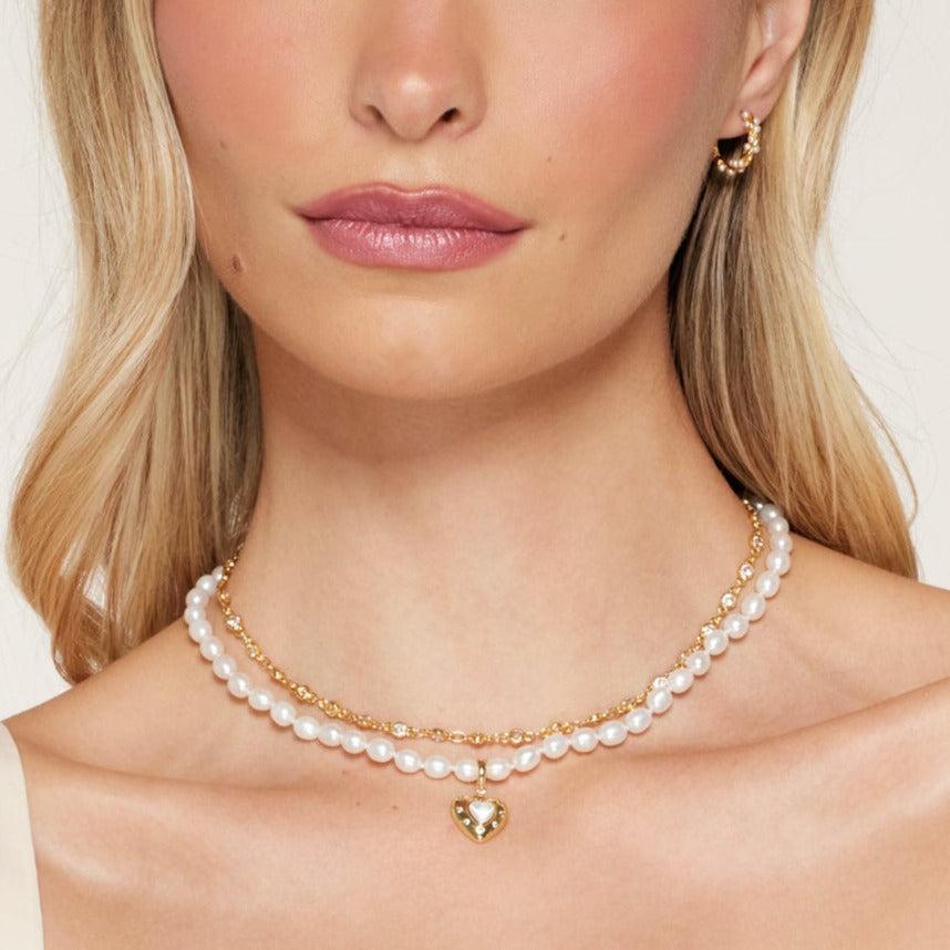 Multi-strand top freshwater pearl necklace