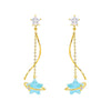 Bubble Star Drop Earring