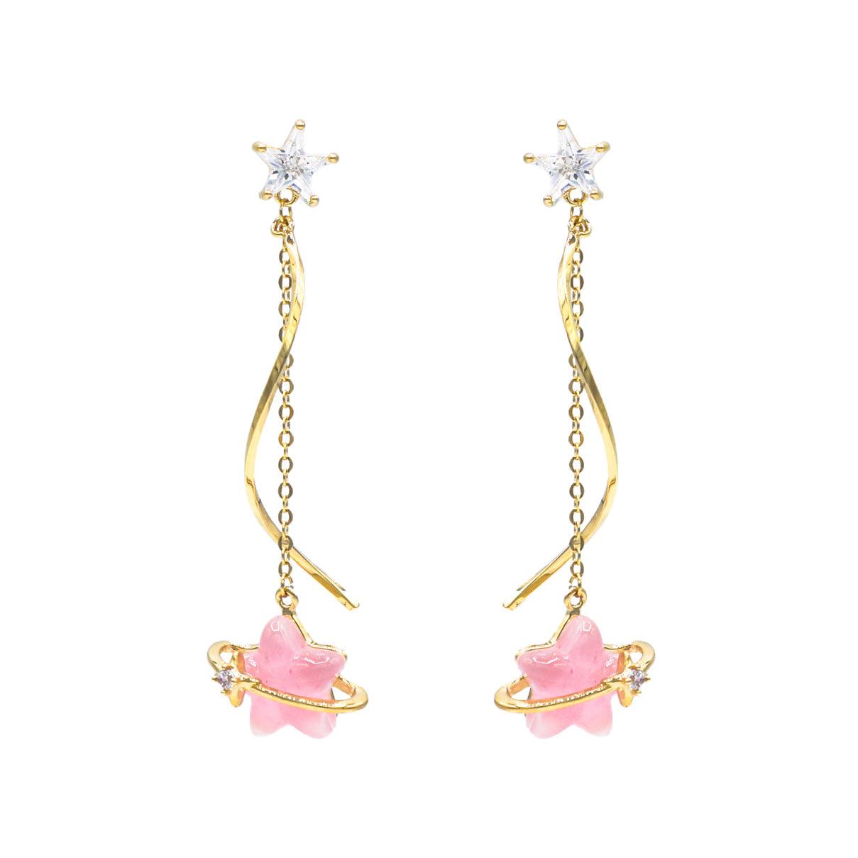 Bubble Star Drop Earring