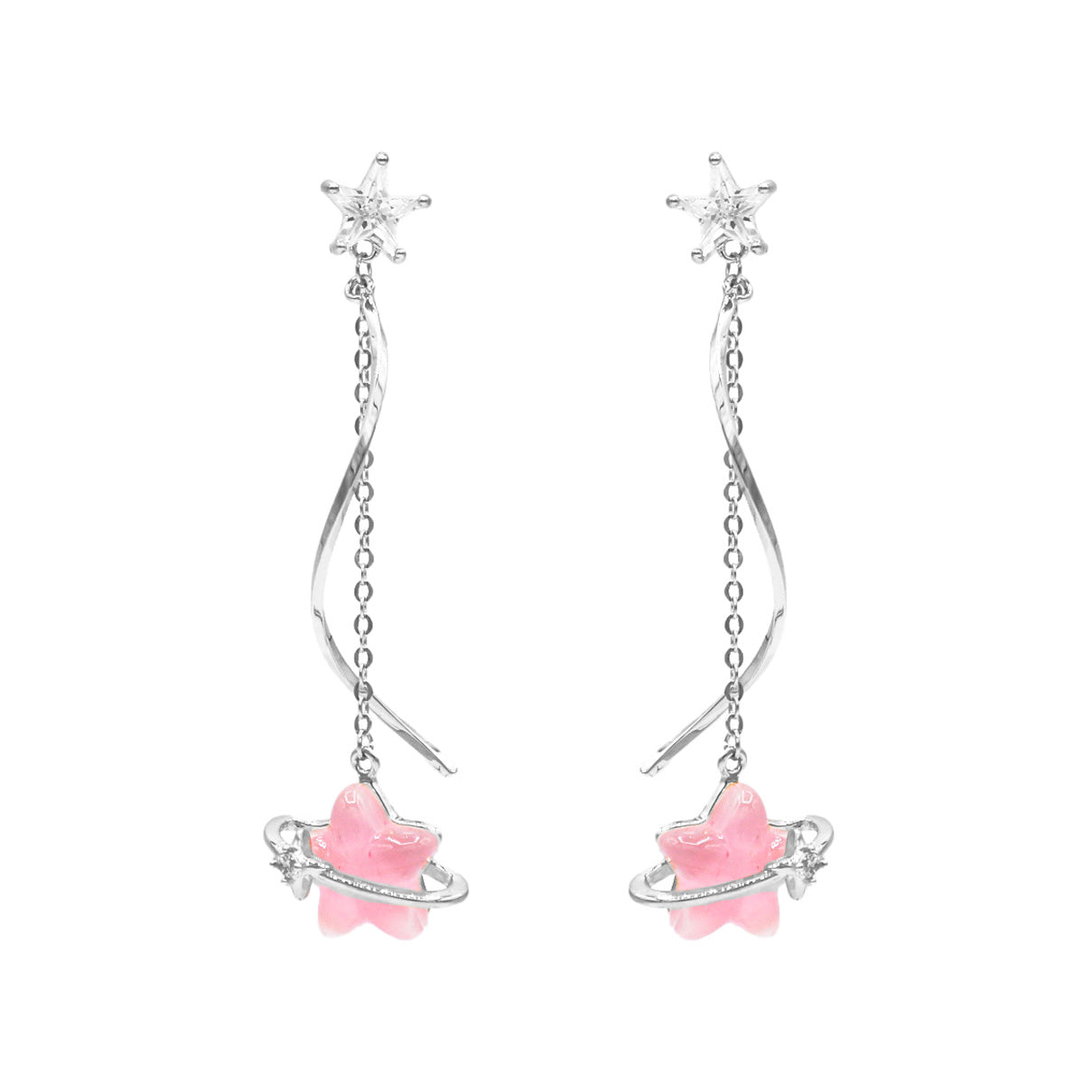 Bubble Star Drop Earring