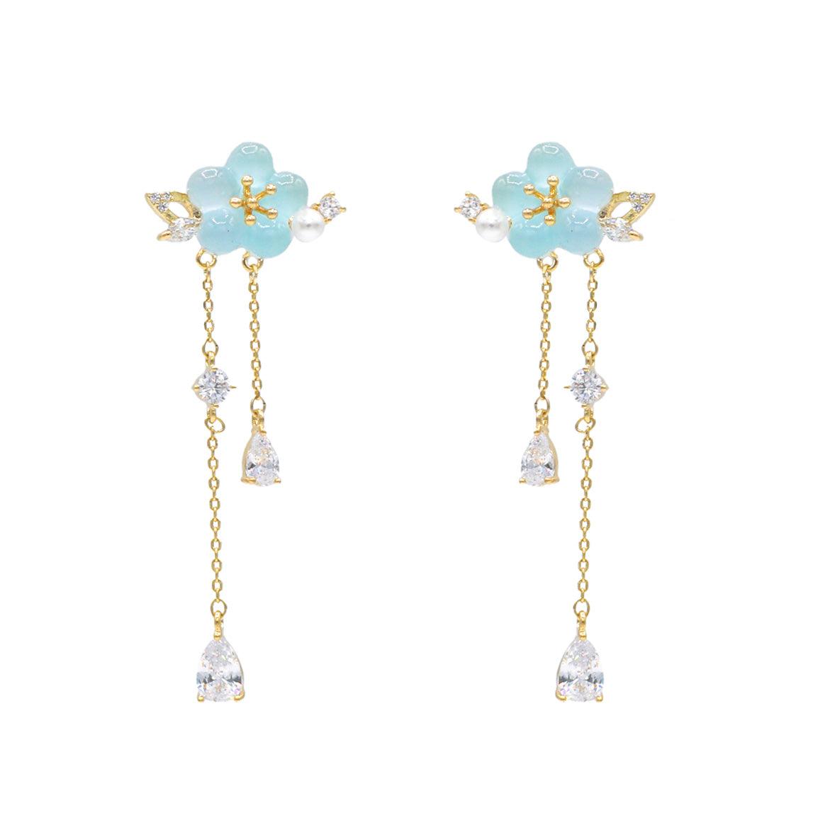 Bubble Flower Drop Earring