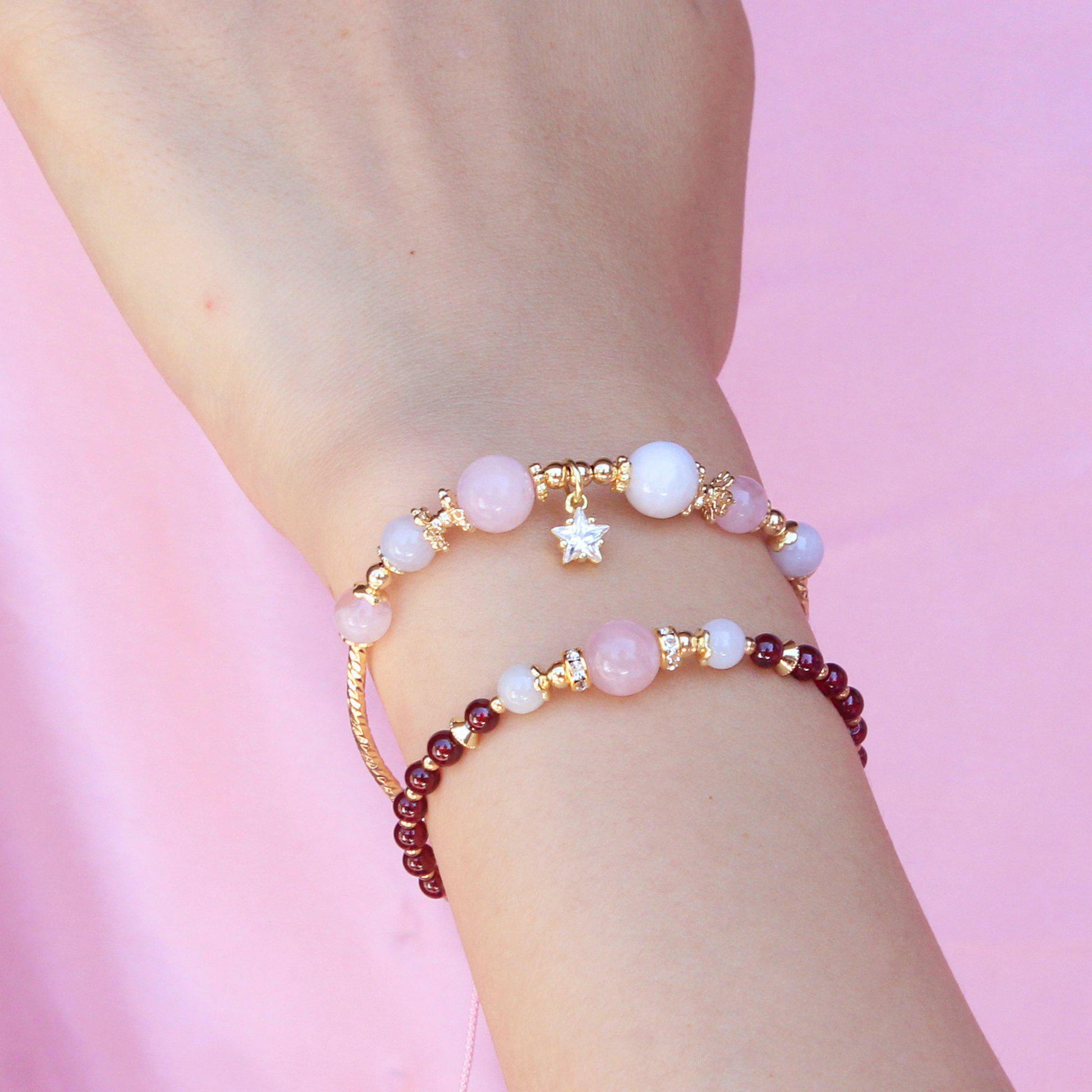 Jewelry, Copy Mother Of Pearl Star Color Blossom Bracelet Bb