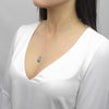 Y Shape Necklace: Blue Quartz-Adorn Necklace-La Meno